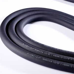 Kingflex rubber foam insulation tube is made from the nitrile-butadiene rubber