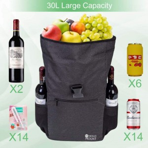 Insulated Interior Cooler Backpack Leakproof Water Resistant Cooler Storage for Lunch Picnic Hiking Camping
