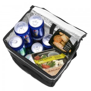 ODM Manufacturer China Insulated Thermal Cooler Lunch Box Picnic Bag Double-Deck Oxford