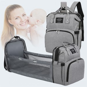 Customize Wholesale Multi-Functional Fashion Leisure Travel Mommy Backpack Mummy Baby Diaper Bag