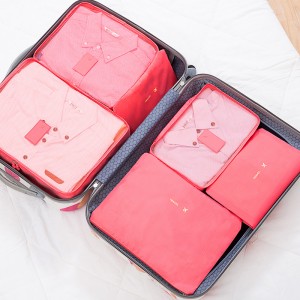 Travel luggage organizer 6 piece Set clothing storage bags packing cubes