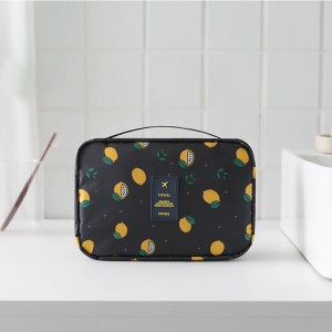 Travel Clear Makeup Bag, Custom Rose Pattern Transparent Travel Toiletry Bag