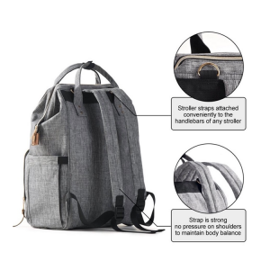 Multifunction Waterproof Travel Mummy Bag Backpack Best Diaper Bags with Pilch