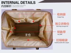 Portable Foldable Felt Diaper Storage Bag/Felt Table Organizer Bag