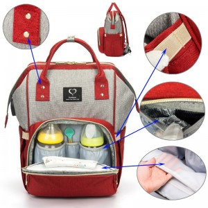 Large Capacity Waterproof Backpack For Mom Stroller Nappy Packsack