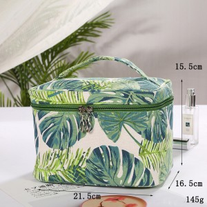 Hot Selling Fashion Printed Portable Cosmetic Bag Lady Customized  Makeup Bags