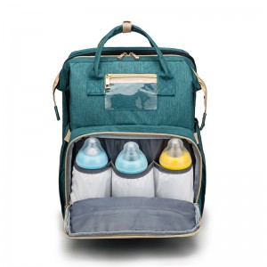 OEM Multifunctional Mom Baby Diaper Bag Large Capacity Mummy Backpack Bags baby organizer bag with baby bed