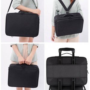 Large Makeup Case 3 Layers Portable Organizer Professional Waterproof Travel Cosmetic Bag For Women