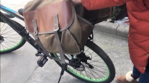 Large Capacity Canvas Bike Motor  Messenger Rear Seat  Saddle Bag for Mountain Cycling