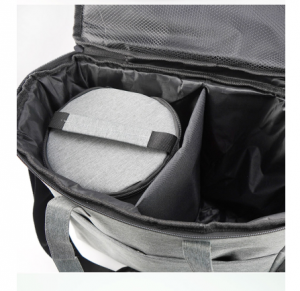 Pet travel bag accessory supplies storage bag set with pet food bag 2 foldable feeding bowls