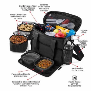 Hot Sale Expandable Folding Food Tote Backpack Pet Dog Travel Bag