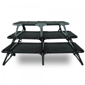 With Steel Frame Play And Rest Bed Protable Foldable Raised Pet Cot