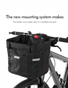 New Design Hot Sale Bike Basket Easy Install Detachable Bike Bag