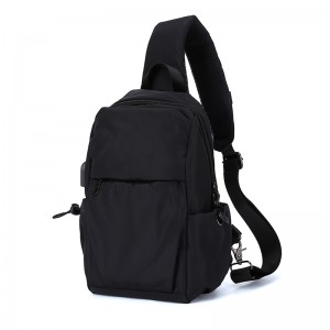 Custom Cross Body Mini Sling Backpacks Shoulder USB Bag Polyester Crossbody Backpack for Men