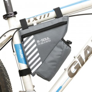 Factory Customized Unisex Sport Bicycle Storage Bag Travel Triangle Saddle Frame Cycling Bike Bag
