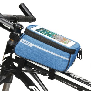 Cycling Waterproof Transport Folding Bike Frame Punch Touch Screen Phone Bag