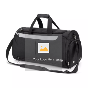 Customized Logo Men Women Gym Sport Duffel Bag Travel Luggage Bag with Shoe Compartment