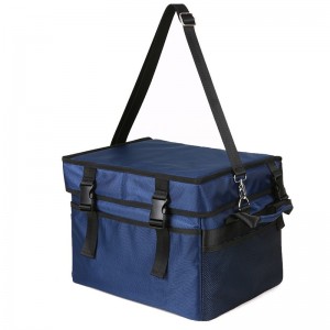 Foldable Lunch Insulated Cooler Bag Heated Food Delivery Bag Thermal