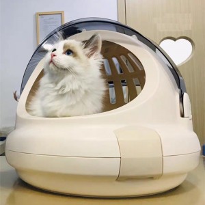 New multi-functional pet air box  pet space charter car carrying pet litter cat cage