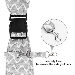 Customizable  Cotton Shoulder Pet Carrier Travel Bag  Cat Walking Safety Belt Carrying