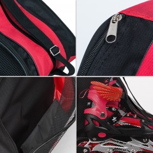 Waterproof Fabric Pack Shoes Case Roller Holder Boot Bag Skate Ski Boot Bag