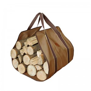 Large Capacity Camping Firewood Carrier Tote Storage Bag for Wood Carrying