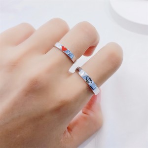 Superman & Superwomen Couple Ring, Sterling Silver Size Adjustable
