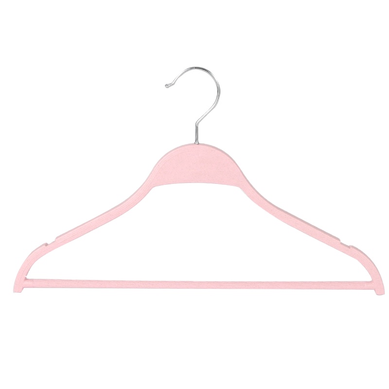 New Earth friendly biodegradable wheat fiber plastic hanger For Clothing Featured Image