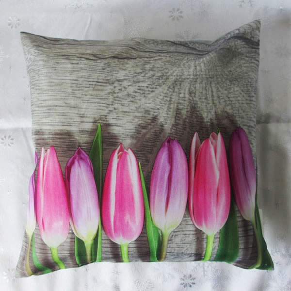 Square Fancy Cushion Cover Flower