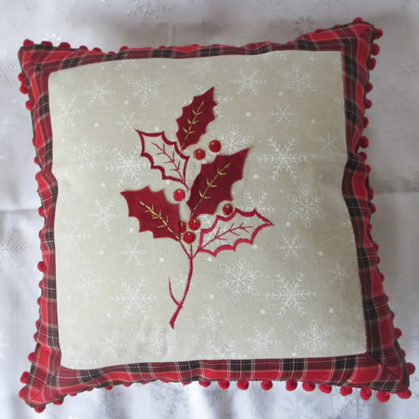 Best Price on Fancy Cushion Covers - Fancy Embroidery Christmas Cushion – Kingsun