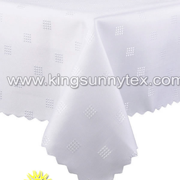 Chinese wholesale Linen Runner - 100% Polyester Dobby Table Cloth – Kingsun