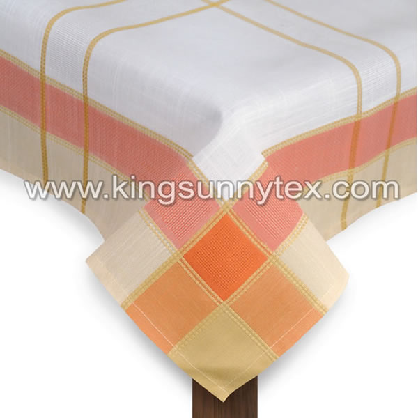 Orange Breath Of Spring Table Cloth For Outdoor