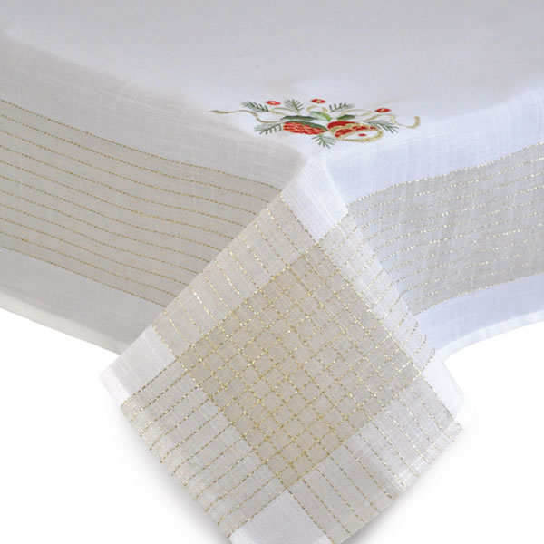 Embroidery Christmas Tablecloth Featured Image