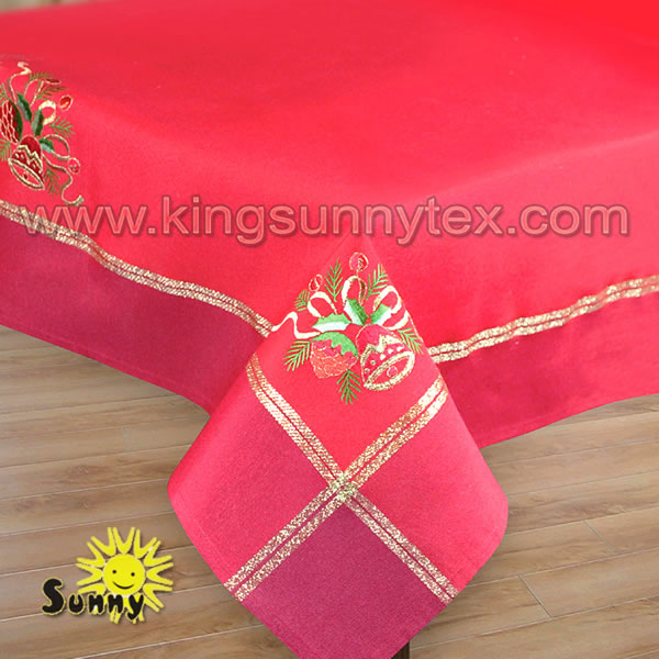 Decorative Tablecloth With Christmas Designs