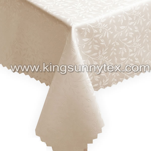 100% Original Factory Power Runner - Beautiful Anti Stain Jacquard Table Cloth For Party – Kingsun