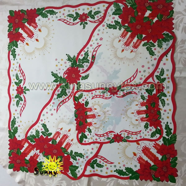Printed Polyester Table Cloth For Christmas Des.4