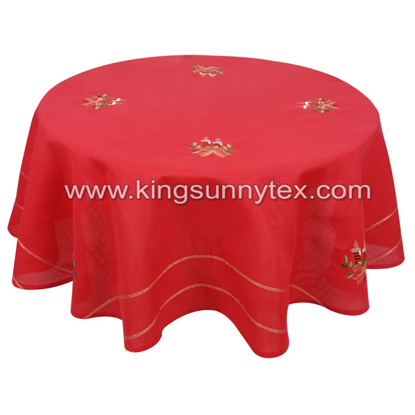 Hot Selling Handmade Embroidery Tablecloth For Christmas