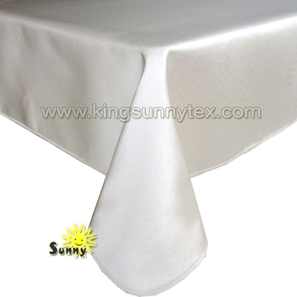100% Polyester Plain Stain Table Cloth For Wedding Or Party