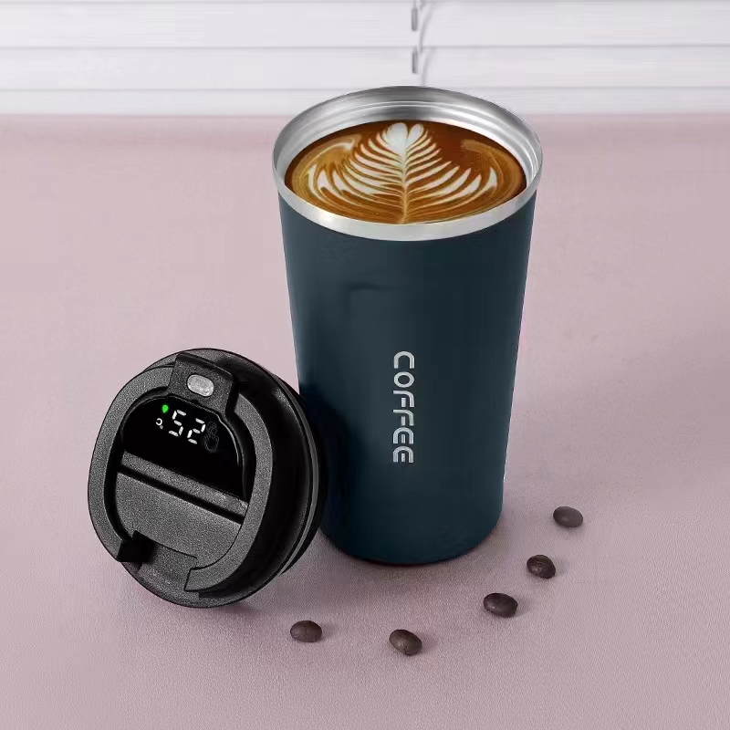 China 12OZ Stainless Steel Vacuum Insulated Coffee Mug with Spill Proof and  Innovation Digital Temperature Display Manufacturer and Supplier