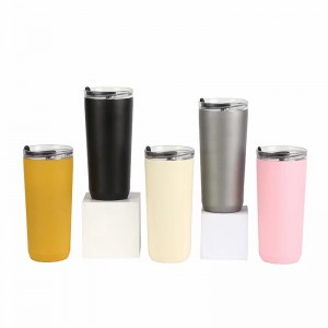 Custom Logo Double Wall Vacuum\ Reusable Travel Stainless Steel Insulated Coffee Mug with Lid