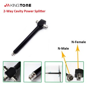 1 to 2 Power Divider N Female Connector 800-2500MHz 2 Way Cavity Power Splitter for 2G 3G Mobile Signal Booster