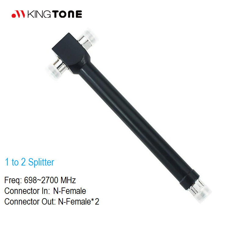 Factory wholesale Active Rf Splitter - 1 to 2 Power Divider N Female Connector 800-2500MHz 2 Way Cavity Power Splitter for 2G 3G Mobile Signal Booster – Kingtone