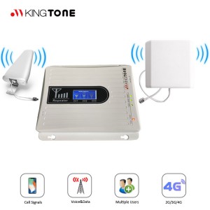 850 1700/2100 1900 mhz 2G 3G 4G 70dB 20dBm Tri Band Signal Amplifier Lte Mobile Network Repeater Booster for Cell Phones