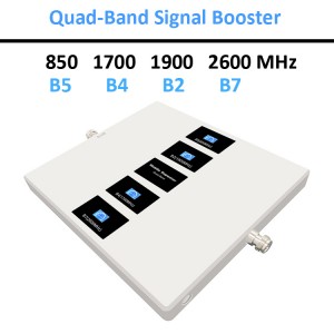 Latin America Cell Phone Signal Booster 850/1700/1900/2600mhz 2G 3G 4G LTE Band 2/4/5/7 Booster