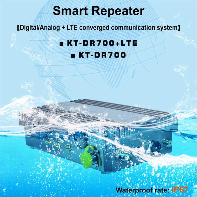 Good Quality T Mobile Repeater - Kingtone JIMTOM 2022 New Arrival KT-DR700 Waterproof DMR/Digital+Analog+LTE Convergance Smart Radio Repeater for Communication System – Kingtone
