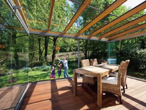 Dhomë dielli me xham të kopshtit dimëror të stilit fiks JR01