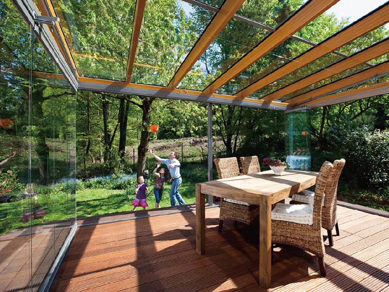 2019 Good Quality Pergola - Fixed Style Winter Garden Glass Sunroom JR01 – Kinzon