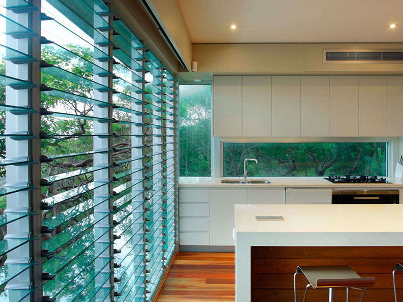 Hot-selling Wooden Folding Window Shutters - Louver Glass Luo1 – Kinzon