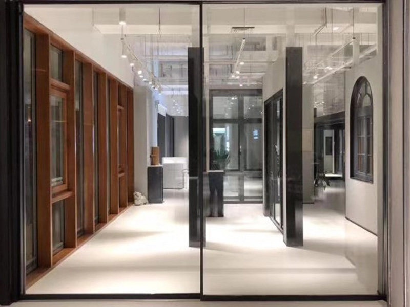 Original Factory Frameless Glass Door Office - Slim Frame Aluminium Sliding Door JR125B – Kinzon