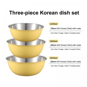 eye-catching yellow color Stainless Steel Basin HC-00410-A